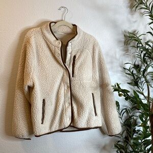 cozy beige sherpa